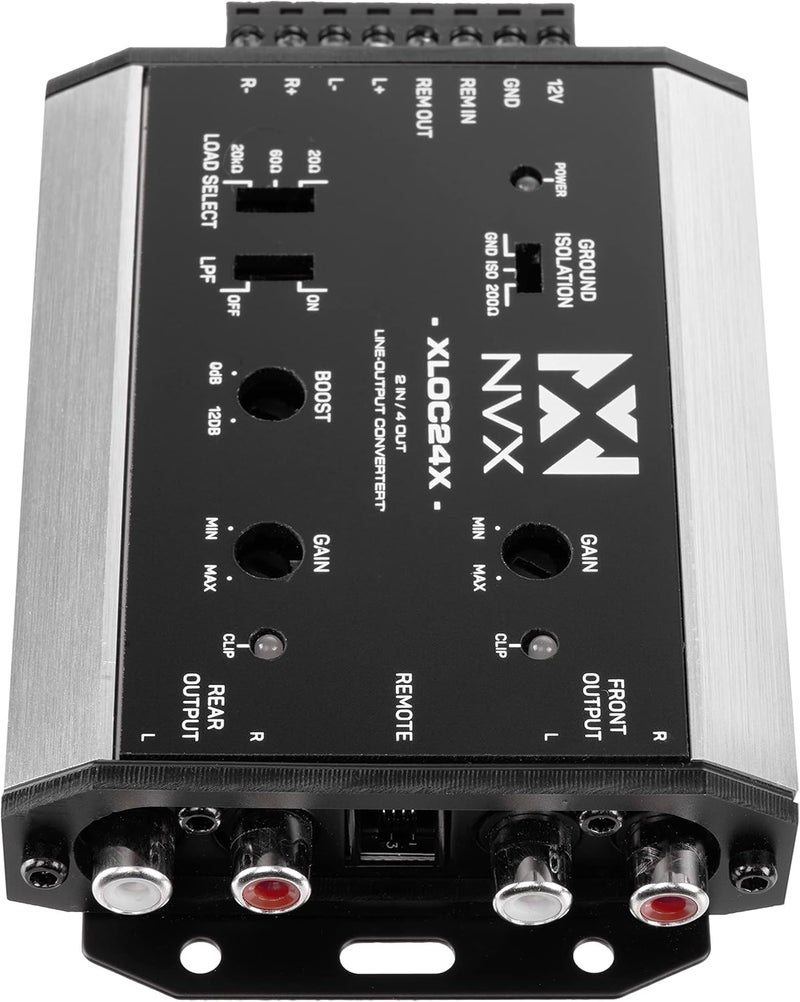 NVX XLOC24X 2 inputs / 4 outputs High Voltage Active Line Output Converter with Impedance Matching and Remote Level Control - Image 3